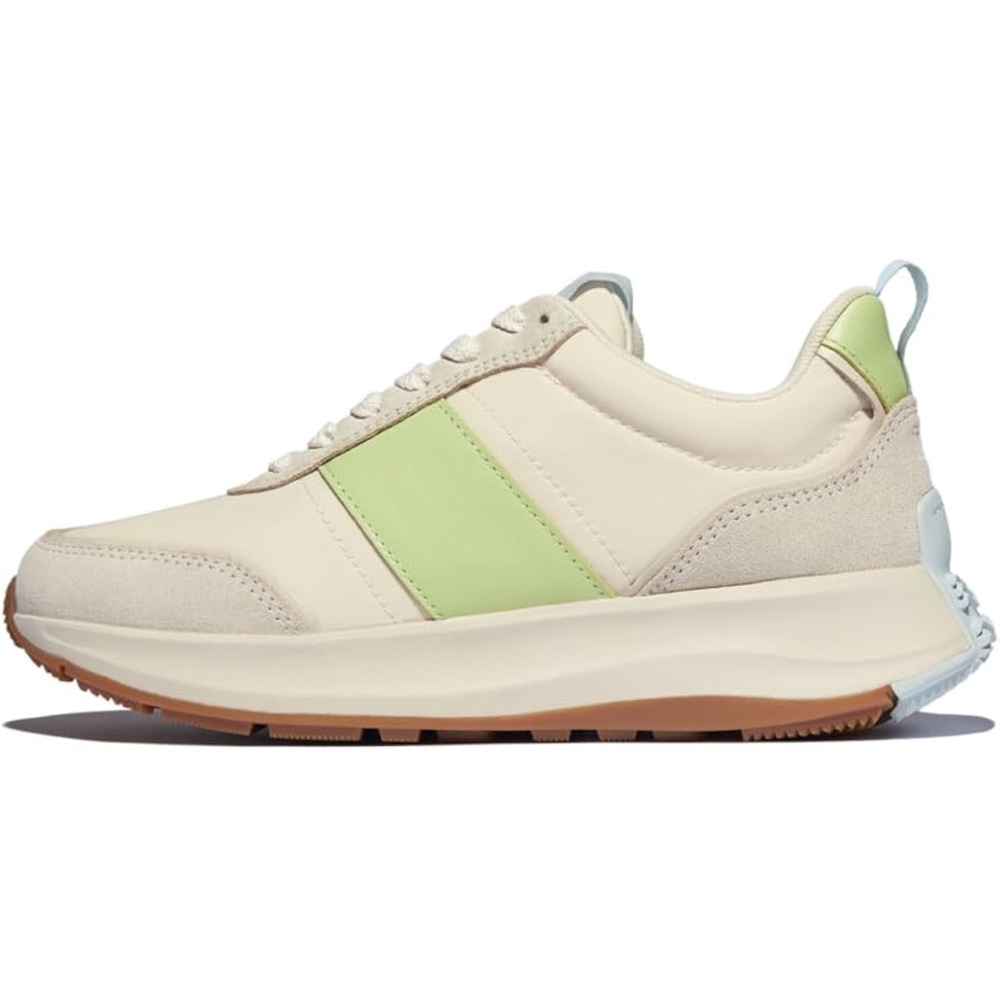 F-MODE Flow Fabric/Suede/Leather Flatform Sneakers